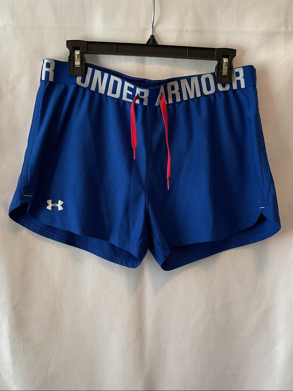 Under Armour Women’s Royal Blue Athletic Shorts w/ Red Drawstring (sm. black mrk
